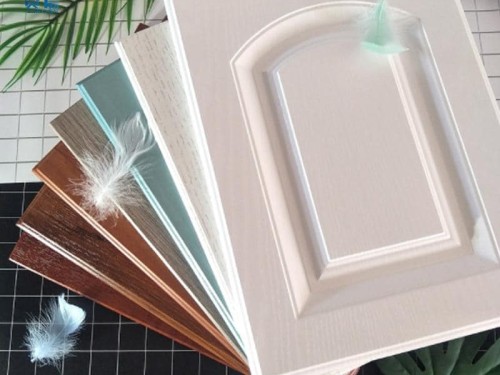 免噴膠膜吸塑美式實木櫥柜板廚房衣柜專用